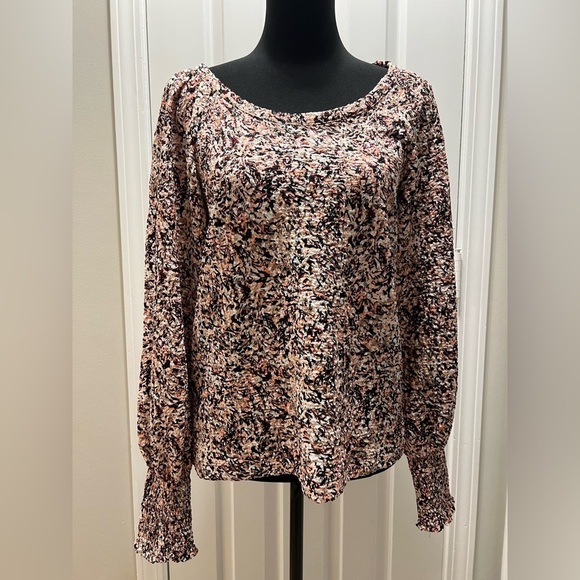 LOFT Tops - Loft Women's Stretchy Multicolor Blouse Size Medium